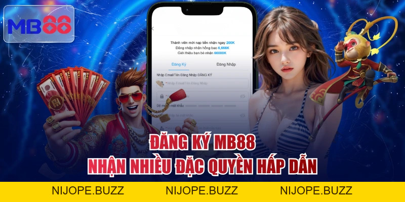 Đăng Ký MB88 Mở Tài Khoản Để Trải Nghiệm Cá Cược Đẳng Cấp