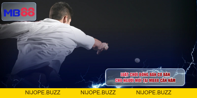 Luật Chơi Bóng Bàn Cơ Bản Cho Người Mới Tại MB88 Cần Nắm